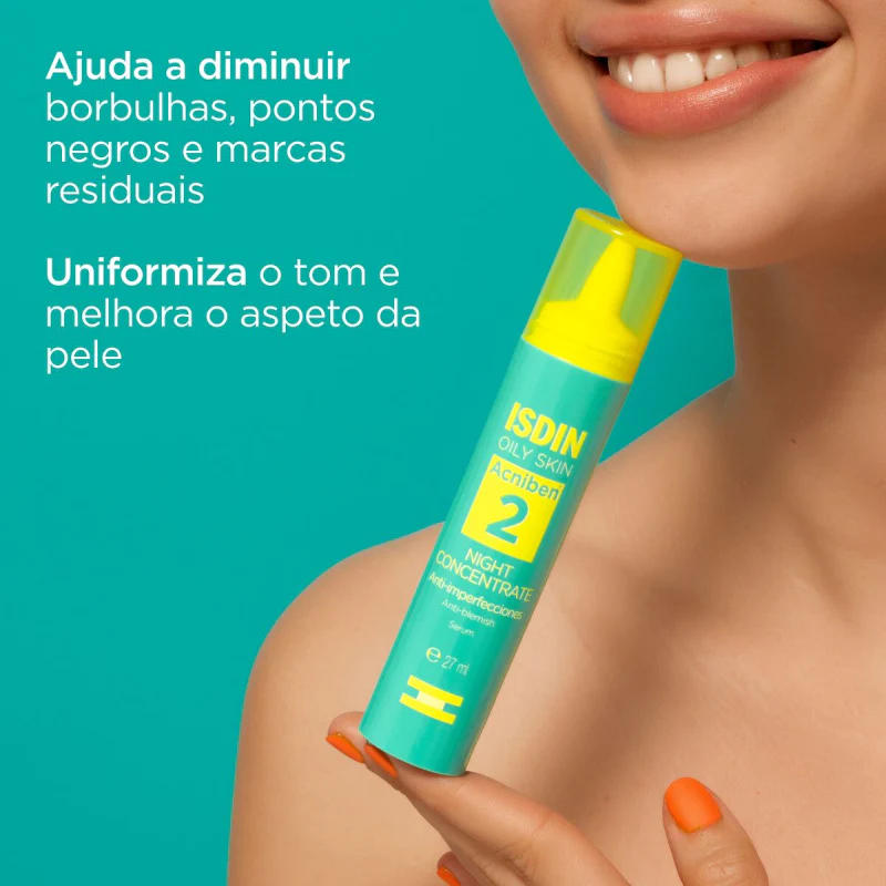 ISDIN Acniben Sérum Concentrado Noturno Anti-imperfeições 27ml - Image 4
