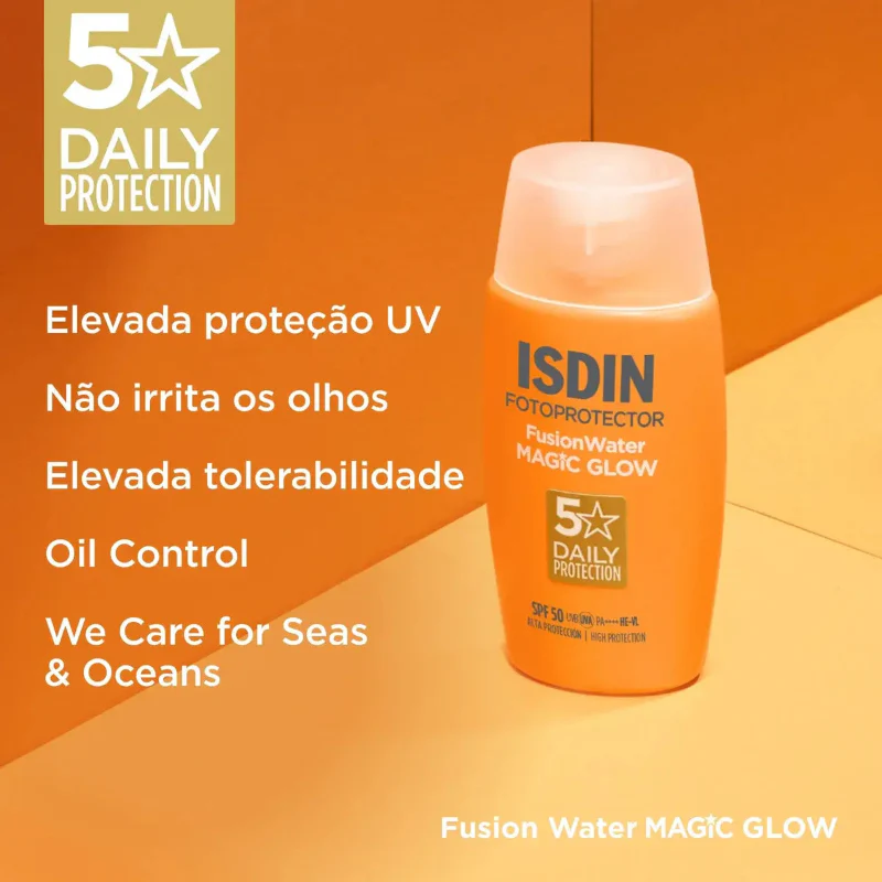 ISDIN Fotoprotector Fusion Water Magic Glow Solar SPF50 50ml - Image 3