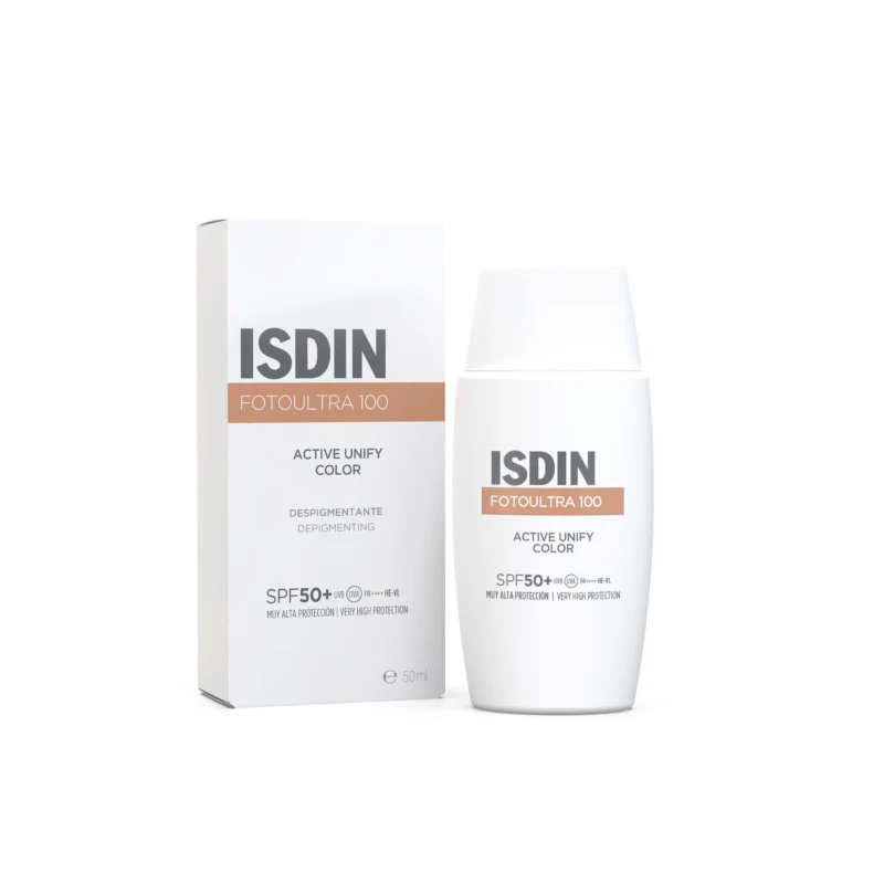 ISDIN Fotoultra 100 Active Unify Fluído com Cor FPS50+ 50ml