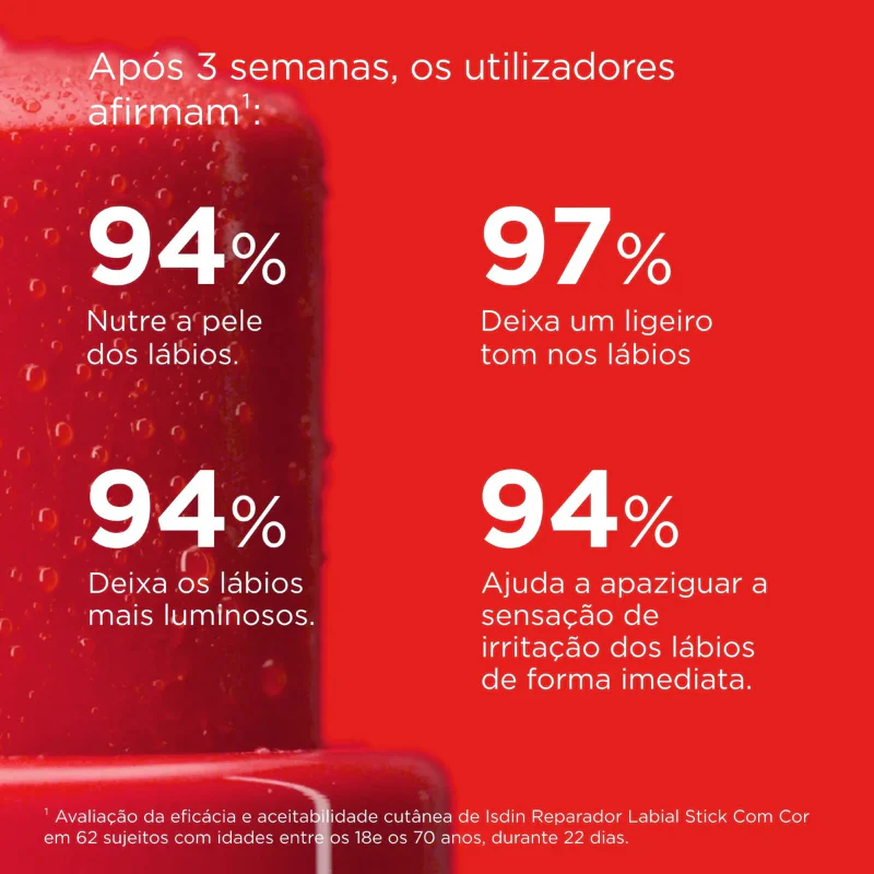 ISDIN Reparador Labial Stick Vermelho 4g - Image 6