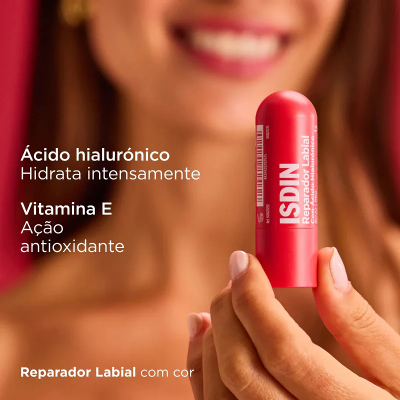ISDIN Reparador Labial Stick Vermelho 4g - Image 8