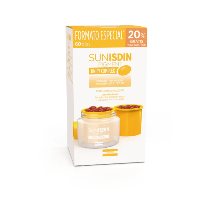 ISDIN SunISDIN Pigment Duo 30 Cápsulas + Desconto 20% Recarga 30 Cápsulas