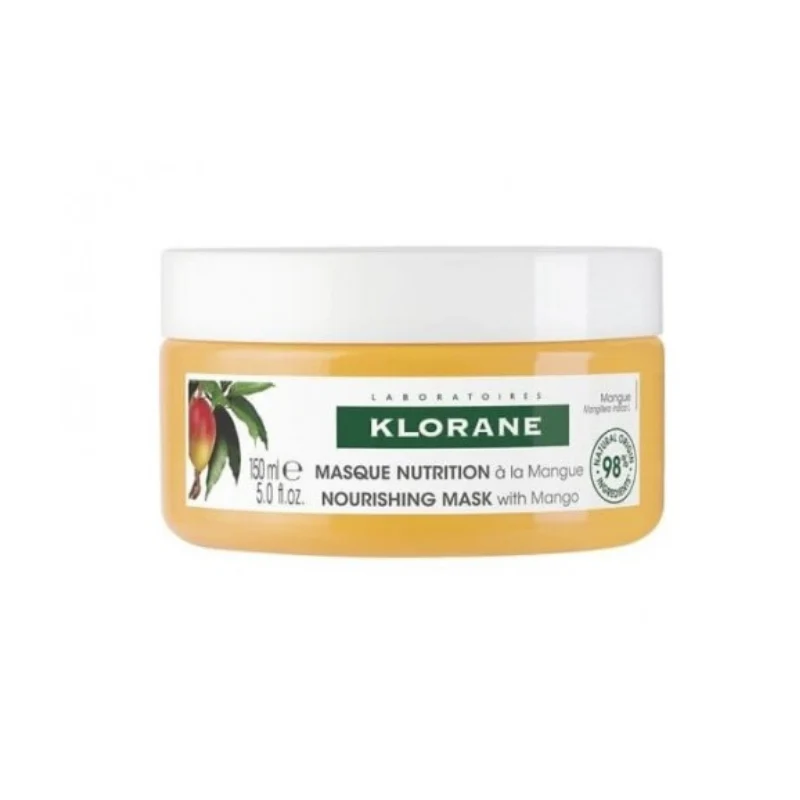 Klorane Capilar Manteiga de Manga Bio Máscara Reparadora Nutritiva 150ml
