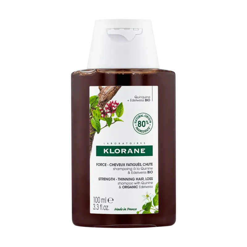 Klorane Capilar Quinina e Edelvaisse Bio Champô Queda do Cabelo 100ml