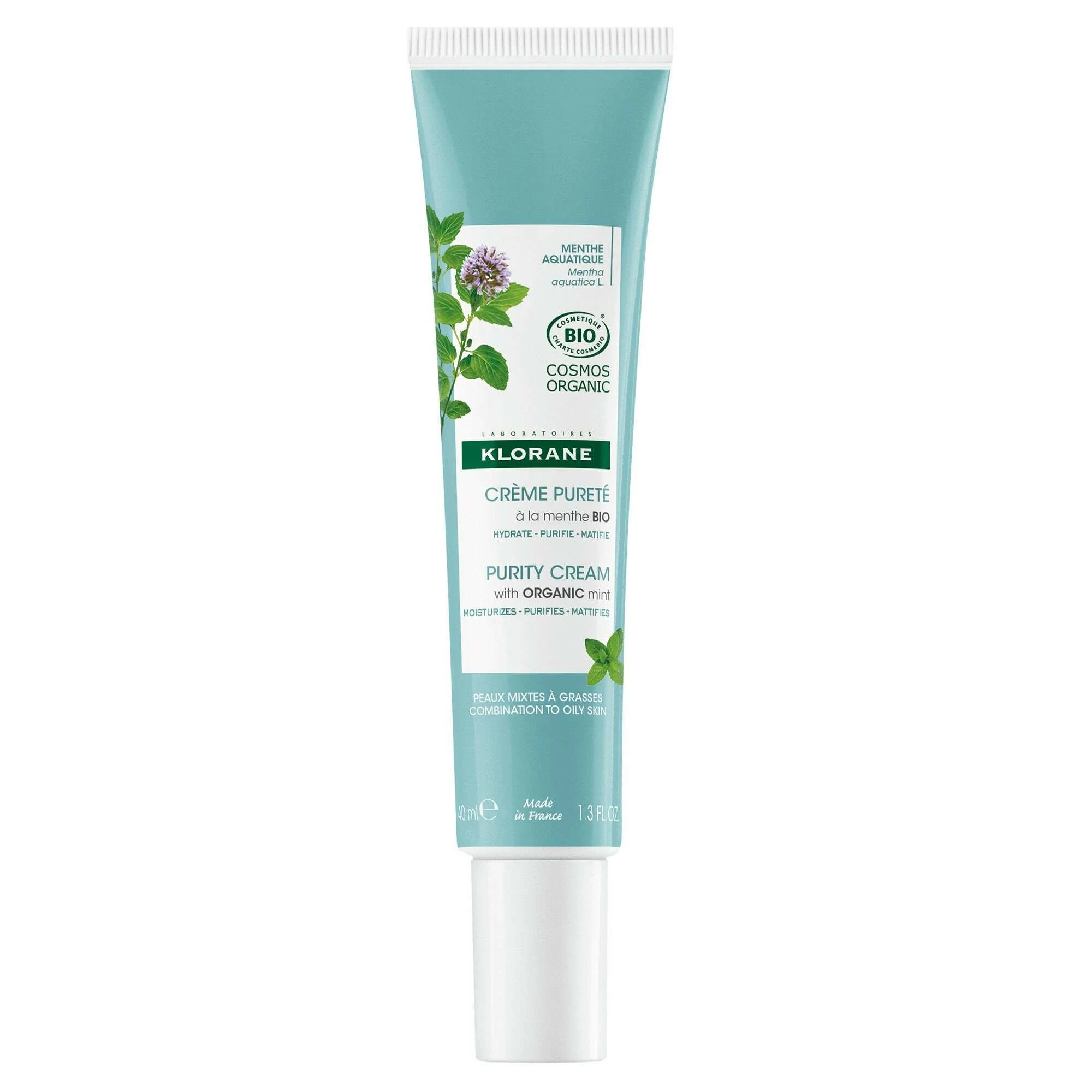 Klorane Menta Aquática Bio Creme Purificante Detox 40ml