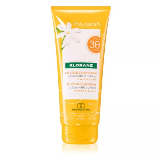 Klorane Polysianes Gel-Creme Rosto/corpo Solar Sublime SPF30 200ml