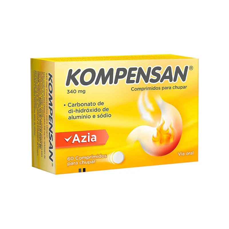 Kompensan 340mg 20 Comprimidos Mastigáveis