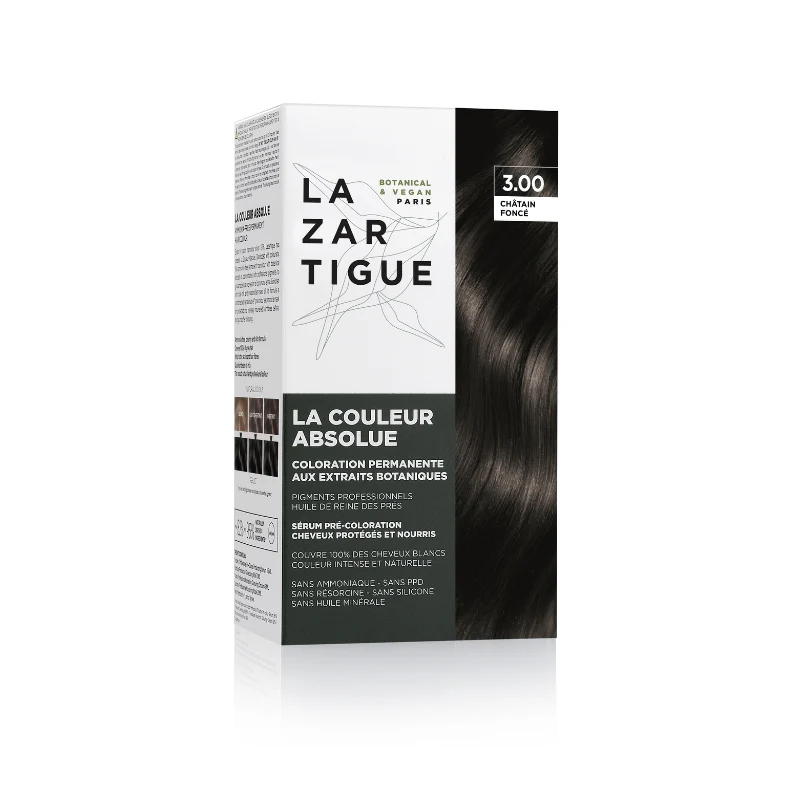 Lazartigue Couleur Absolue Coloração Permanente 3.00 Castanho Escuro