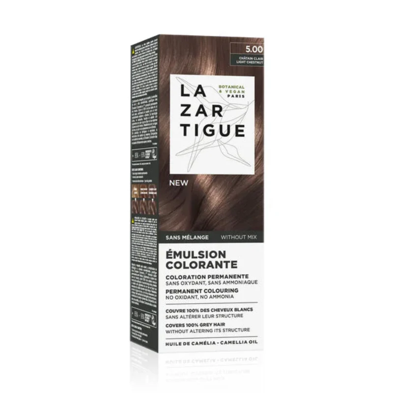Lazartigue Emulsão Colorante 5.00 Castanho Claro 60ml