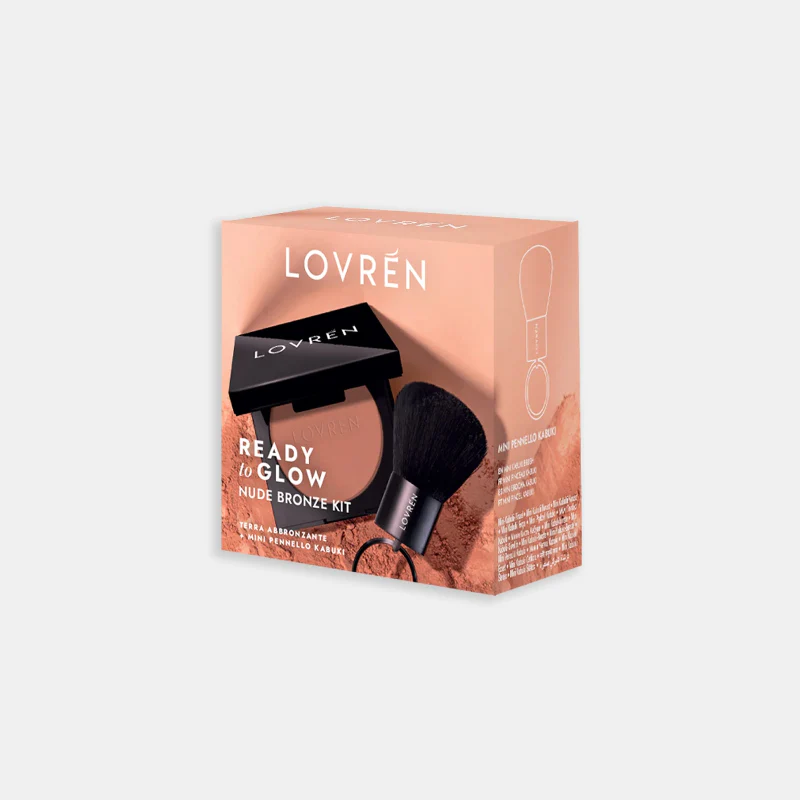 Lovrén Ready to Glow Nude Bronze Kit Pó 10,8g + Pincel