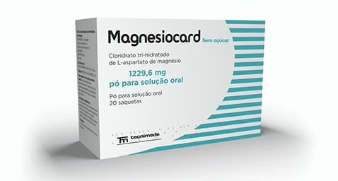 Magnesiocard 1229,6mg sem Açúcar 20 Saquetas