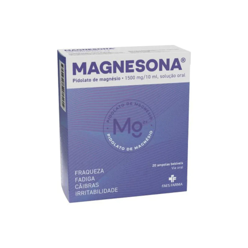 Magnesona 1500mg 20 Ampolas