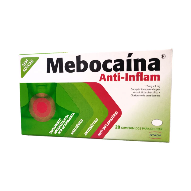 Mebocaína Anti-Inflam 20 comprimidos