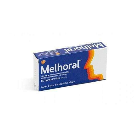 Melhoral 500 mg + 30 mg 20 Comprimidos