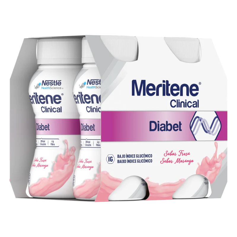 Meritene Clinical Diabet Morango 200ml 4 Unidades