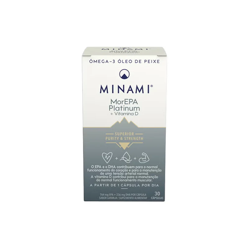 Minami MorEPA Platinum + Vitamina D 30 Cápsulas