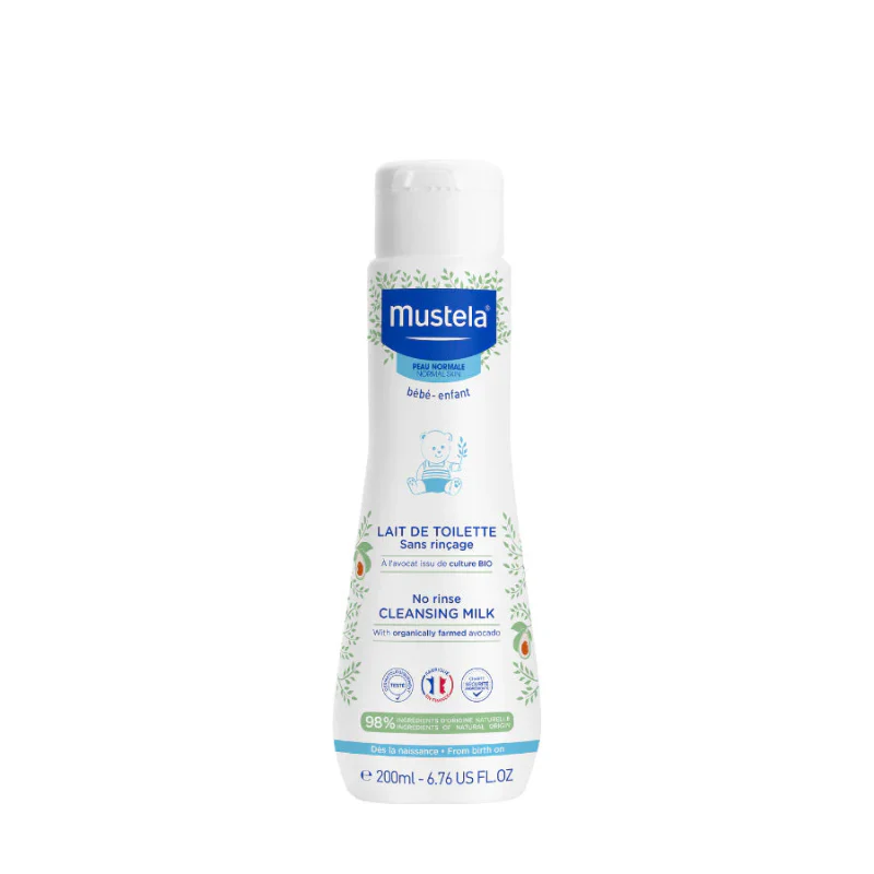 Mustela Bebé Leite Limpeza sem Enxaguamento 200ml