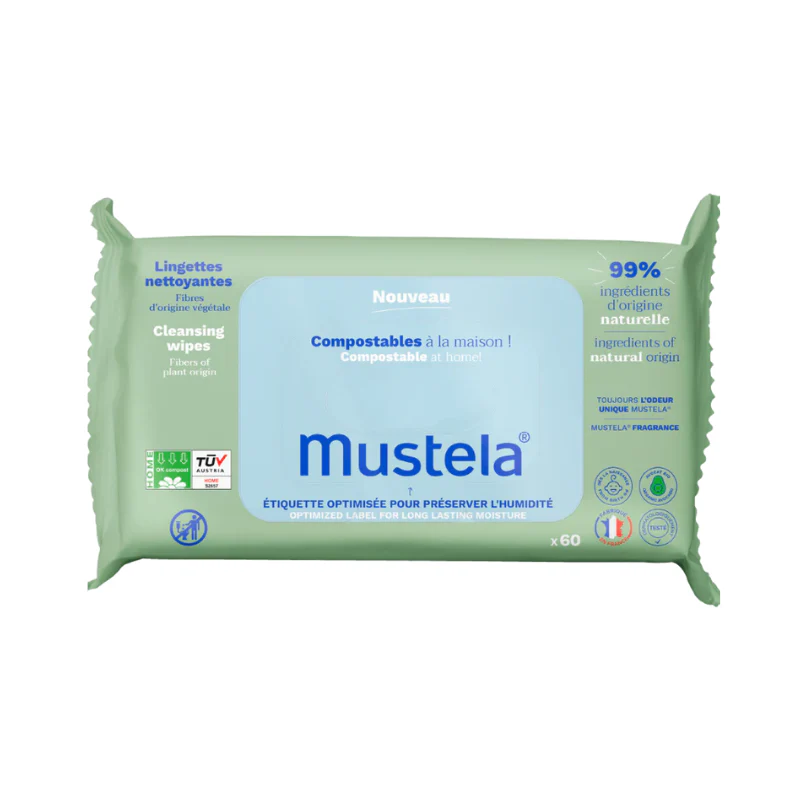 Mustela Bebé Toalhetes de Limpeza 60 Unidades