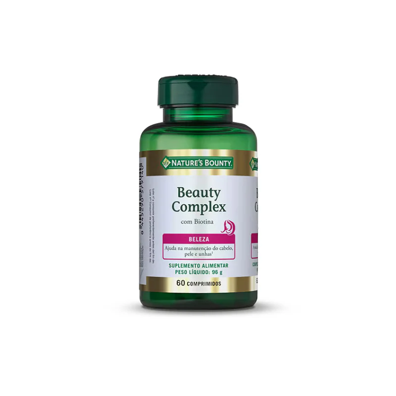 Nature's Bounty Beauty Complex com Biotina 60 Comprimidos
