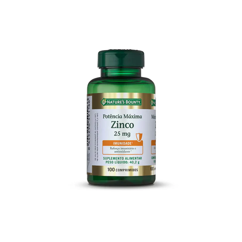 Nature's Bounty Zinco Máxima Potência 100 Comprimidos