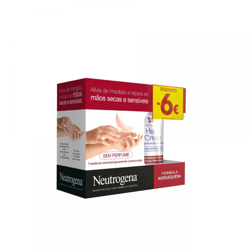 Neutrogena Creme Mãos Concentrado Sem Perfume Duo 50ml