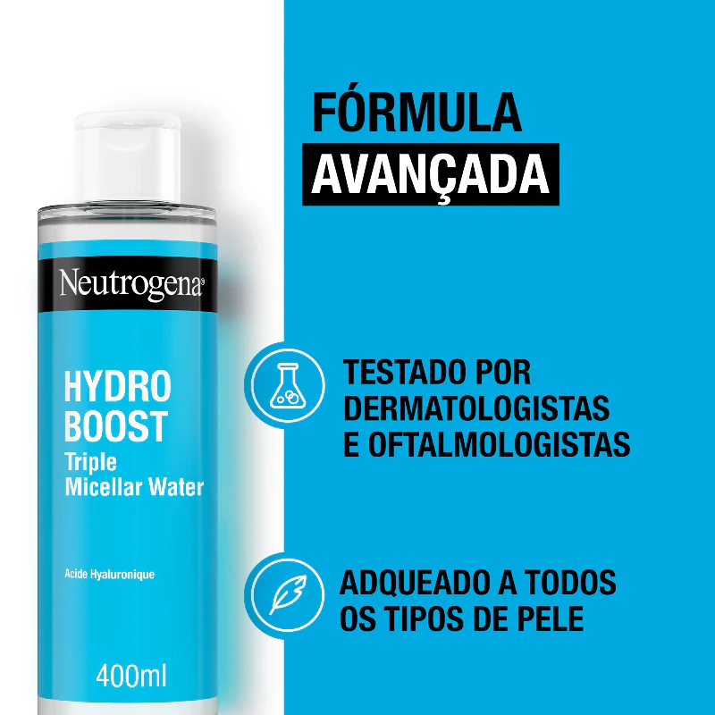 Neutrogena Hydro Boost Água Micelar Tripla Ação 400ml - Image 5