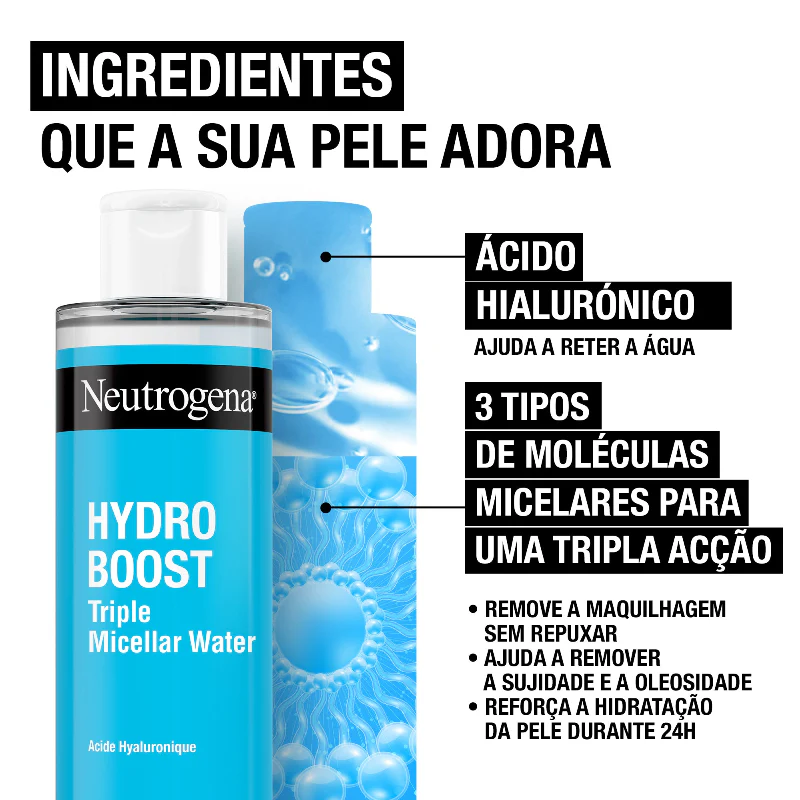 Neutrogena Hydro Boost Água Micelar Tripla Ação 400ml - Image 6
