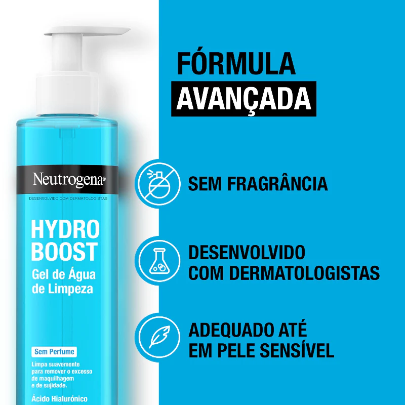 Neutrogena Hydro Boost Limpeza Gel De Água Sem Perfume 200ml - Image 5
