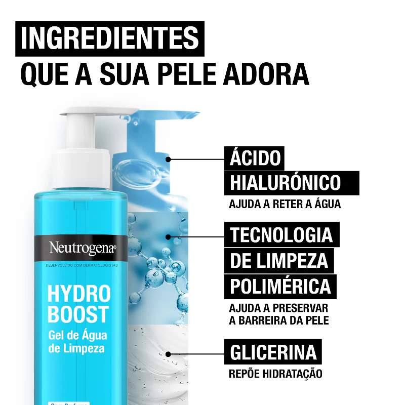 Neutrogena Hydro Boost Limpeza Gel De Água Sem Perfume 200ml - Image 6