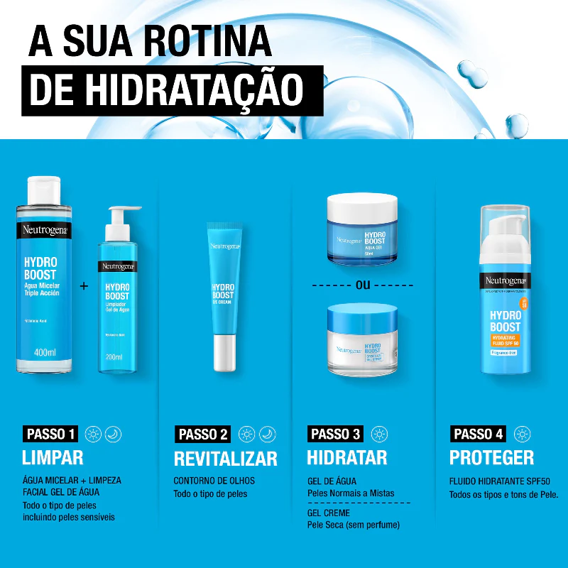 Neutrogena Hydro Boost Limpeza Gel De Água Sem Perfume 200ml - Image 7