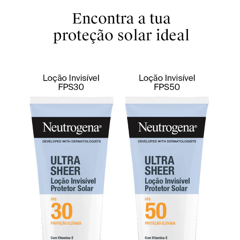 Neutrogena Ultra Sheer Protetor Solar Loção Invisível Corpo FPS30 200ml - Image 3