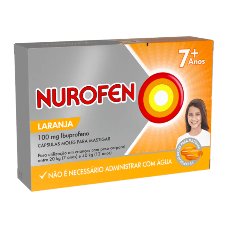 Nurofen Cápsulas Moles Mastigáveis 100mg 24 Unidades