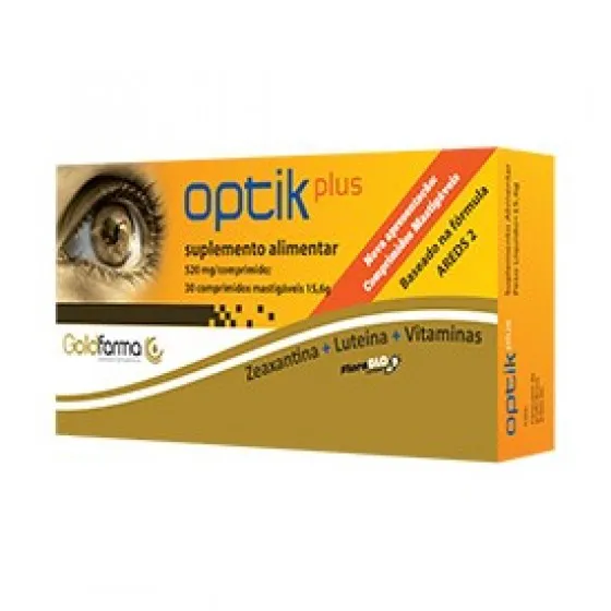 Optik Plus 30 Comprimidos Mastigáveis
