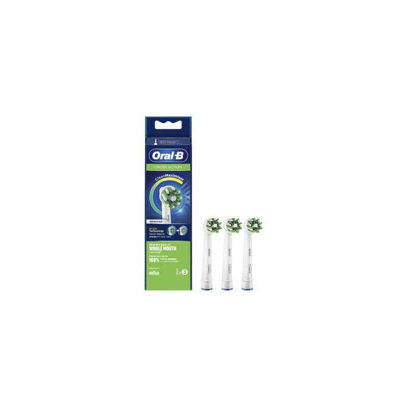 Oral B Cross Action Recarga para Escova Elétrica 3 Unidades