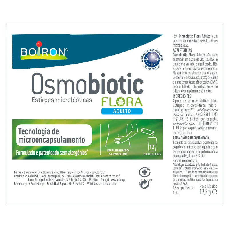 Osmobiotic Flora Adulto 12 Saquetas - Image 2