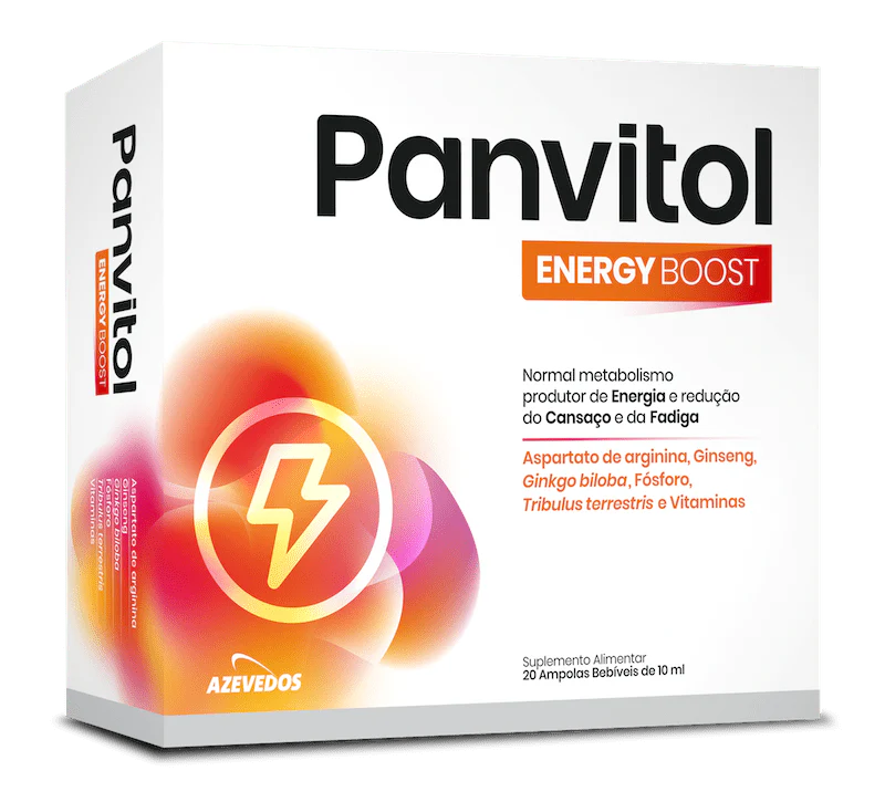 Panvitol Energy Boost Tónico Cansaço, Fadiga e Funcionamento Muscular 20 Ampolas