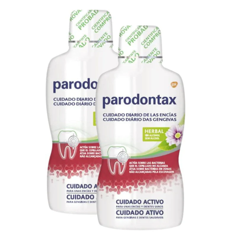 Parodontax Duplo Pack Colutório Herbal 500ml