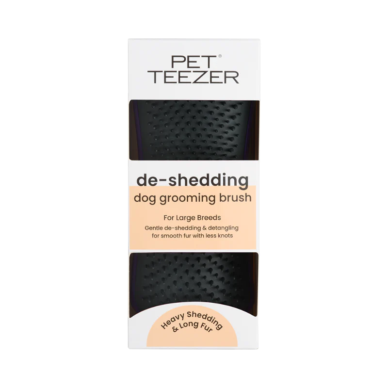 Pet Teezer DeShedding Escova de Cão Roxa