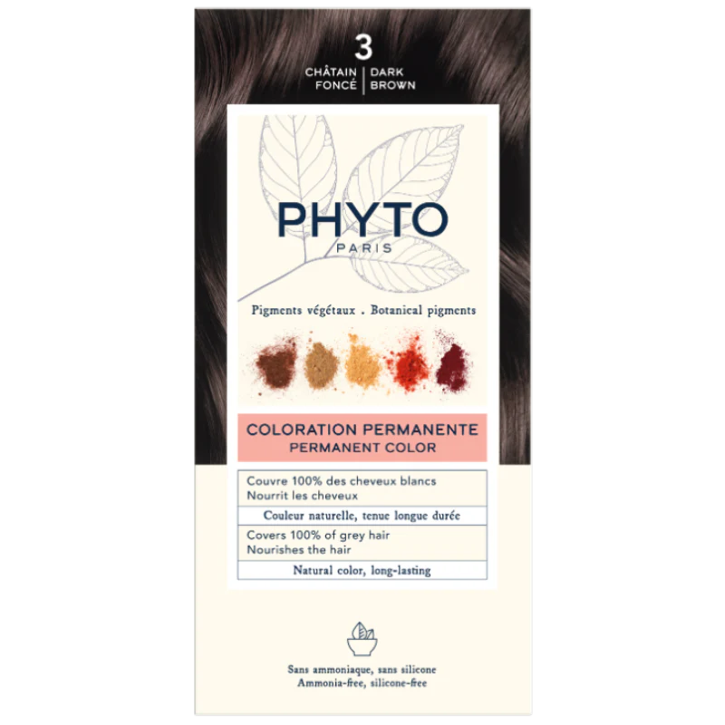 Phyto Phytocolor Coloração Permanente 3 Castanho Escuro