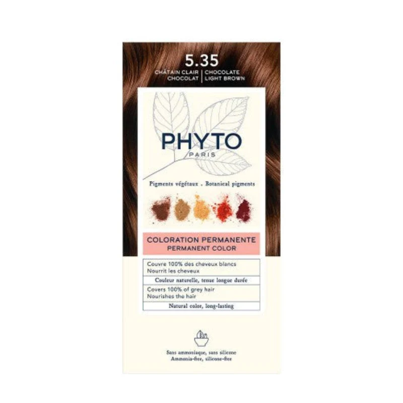 Phyto Phytocolor Coloração Permanente 5.35 Castanho Claro Chocolate
