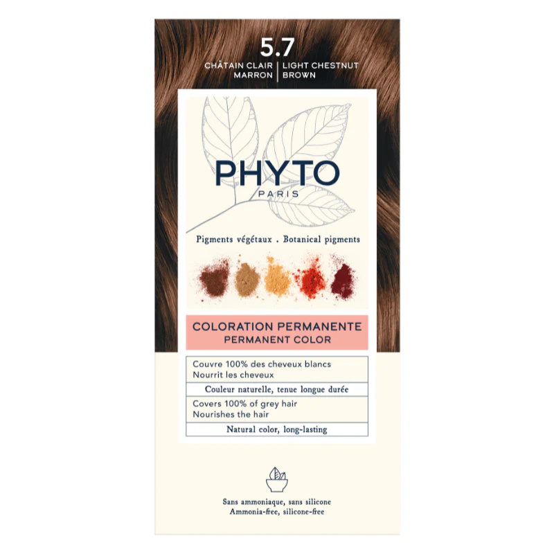 Phyto Phytocolor Coloração Permanente 5.7 Castanho Claro Marron