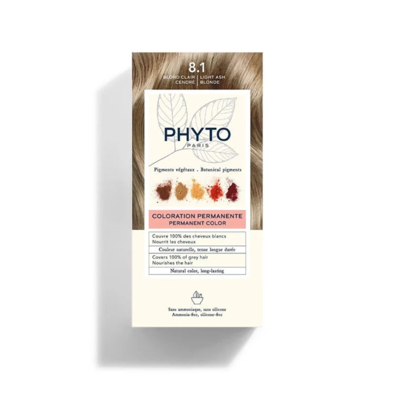 Phyto Phytocolor Coloração Permanente 8.1 Louro Claro Acinzentado
