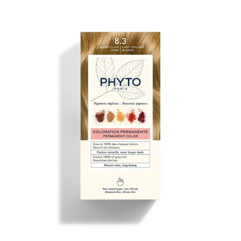 Phyto Phytocolor Coloração Permanente 8.3 Louro Claro Dourado