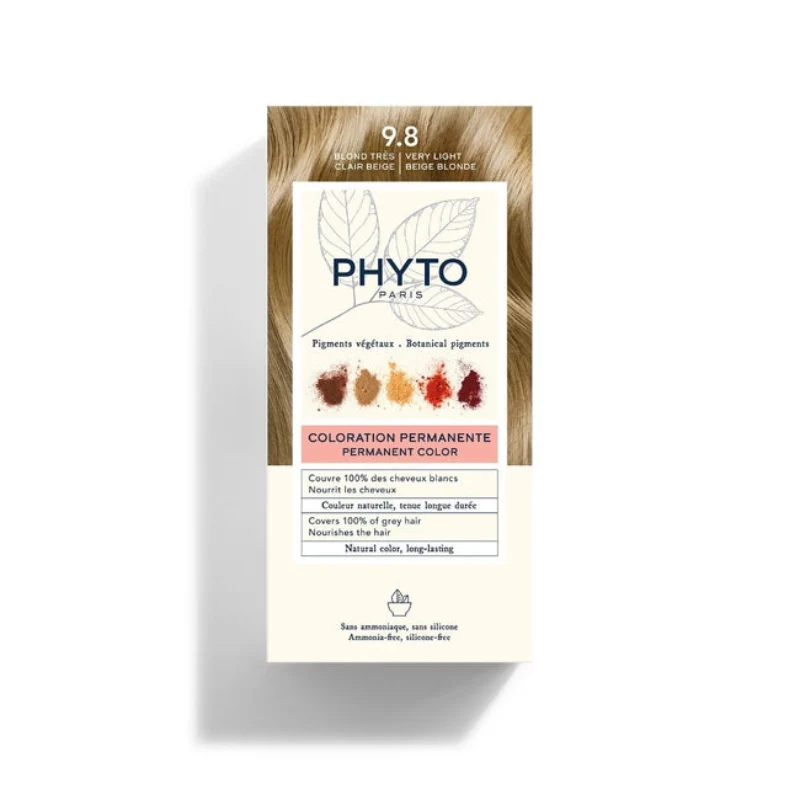 Phyto Phytocolor Coloração Permanente 9.8 Louro Muito Claro Bege