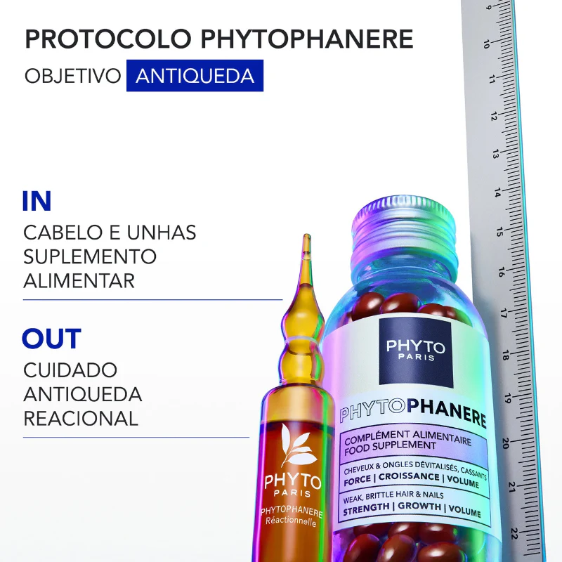 Phyto Phytophanere COFFRET 12 Ampolas + OFERTA Champô Volume 100ml - Image 3