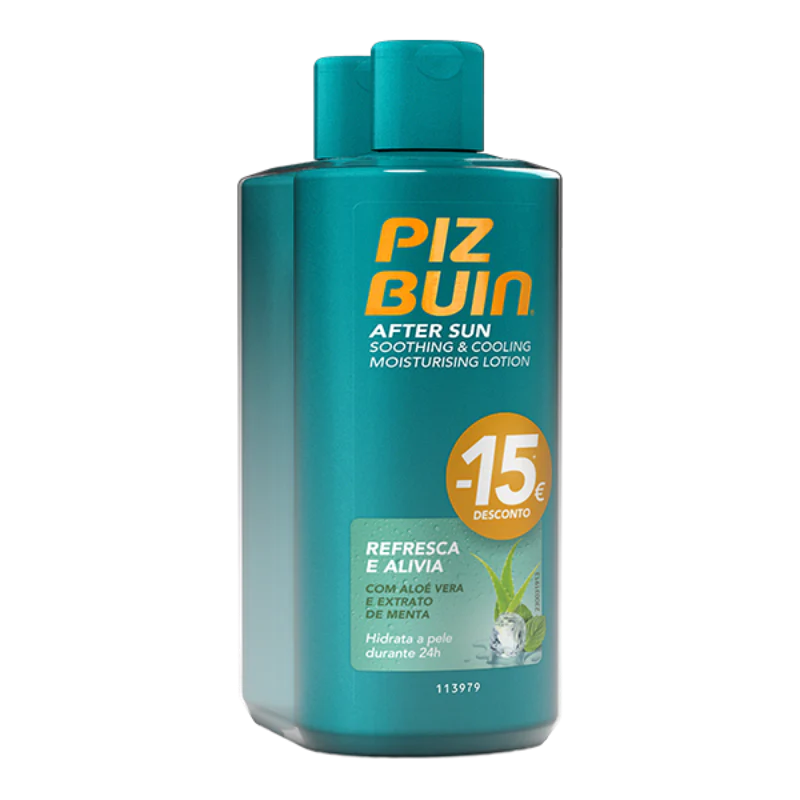 Piz Buin After Sun Loção Suavizante e Refrescante 200ml 2 Unidades
