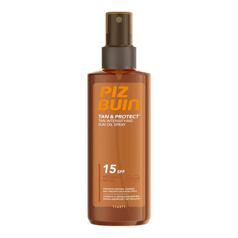 Piz Buin Tan & Protect SPF15 Óleo Spray Acelerador de Bronzeado 150ml