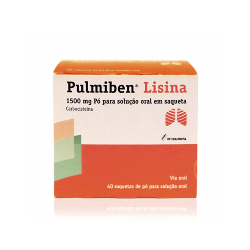 Pulmiben Lisina, 1500mg Solução Oral 40 Saquetas em Pó