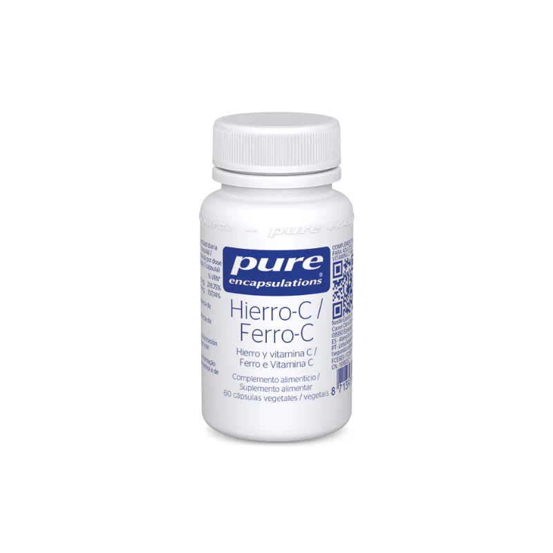 Pure Encapsulations Ferro-C 60 Cápsulas