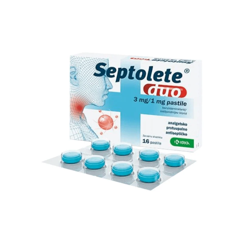 Septolete Duo, 3/1mg x 16 Pastilhas
